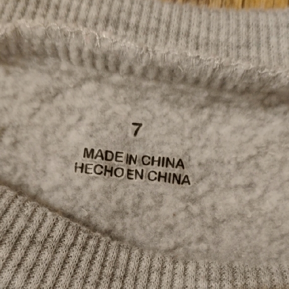 Gray Snowman Kids Sweatshirt - Picture 2 of 5